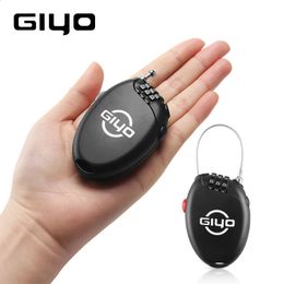 Bike Locks GIYO Multi Function Mini Cable Bicycle Lock 3 Digit Password Bike Lock Cycling Helmet Lock Anti Theft Code Padlock Lock For Bike 231214