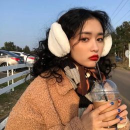 Ear Muffs Plush Strappy Earmuffs Female Korean Style Warm Autumn Winter Lovely Ears Protection Cold Proof Creative Bowknot Accessories 231214