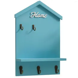 Hooks House Shape Key Storage Farmhouse Decorative Holder Ideal For Schools Home Companies