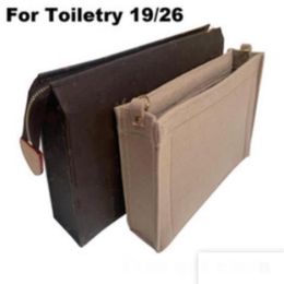 For Toiletry 19 26 Purse Organizer Insert - Premium Felt Handmade 20 Colors LJ201008260m