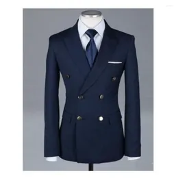 Men's Suits Latest Coat Designs Blazer Sets Casual Double Breasted Custom Man Slim Fit Men Tuxedo Masculino Prom Party Dresses