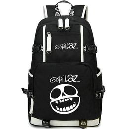Backpack Gorillaz Demon Days Daypack Rock Band Schoolbag Music Design Rucksack Satchel School Bag Computer Day Pack206e