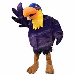 Halloween Purple Toucan Mascot Costume Simulation Cartoon Character Outfits Suit Adults Size Outfit Birthday Christmas Carnival Fancy Dress