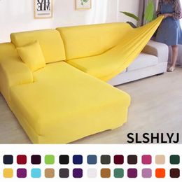 Chair Covers L shape sofa armchair solid corner sofa covers couch slipcovers elastica material sofa skin protector for pets chaselong cover 231214