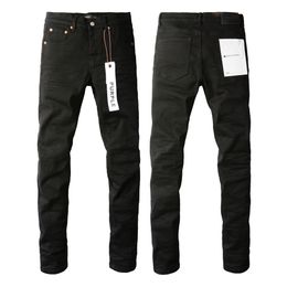 Men s Jeans 2023 Purple Brand Solid Streetwear Fashion Black Denim Slim Stretch 231215