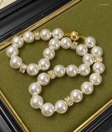 Chains Timeless Wonder Fancy High End Pearl Zircon Magnetic Necklace For Women Designer Jewelry Gift Trendy Top Rare Japan Ins Gal 5254