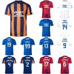 Man Glasgow Rangers 9 DESSERS Soccer Jerseys 2023 24 Club Team 19 SIMA 14 LAMMERS 13 CANTWELL 4 LUNDSTRAM BARISIC TAVERNIER 99 DANILO 17 MATONDO Football Shirt Kits