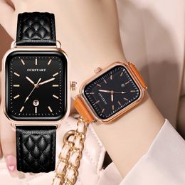 Women's high-quality square diamond belt casual simple fashion waterproof quartz watch