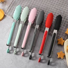 Cooking Utensils Food Grade Silicone Tong Creative NonSlip Bread Serving Kitchen Tools BBQ Accessories 231215
