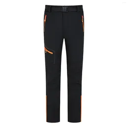 Men's Pants Single Layer Outdoor Sports Mountaineering Elastic Winter Cargo Sweatpants Sportswear Casual