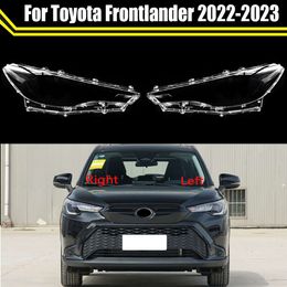 Car Headlight Cover Lens Glass Shell Front Headlamp Transparent Lampshade Auto Light Lamp for Toyota Frontlander 2022 2023