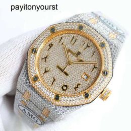 Audemar Pigue Watch AP Diamond Watches Designer Iced Out Watch Full Diamond Men Ap Menwatch 06tu Auto Mechanical Movement Uhr Crown Bust Down Montre Royal Reloj rj