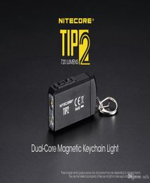 Mini Torch NITECORE TIP2 XP-G3 S3 720 lumen USB Rechargeable Keychain Flashlight Portable Lanterns with Battery6496334