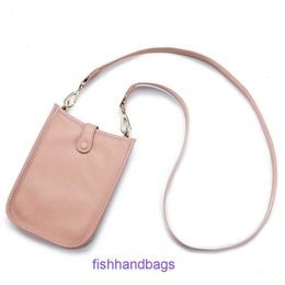 Hremmss Evellins's 9A top quality bag women purse Designer Tote Bags Mini bucket bag trend womens fashion versatile small square one shoulder mobile With Real Logo