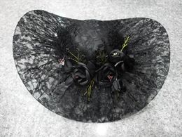 Headpieces Wholesale Lace Bridal Hats Tocado Novia Wedding Veil Hair Accessories