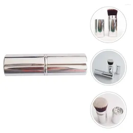 Makeup Brushes Retractable Cover Applicator Powder Loose Metal Foundation Tools