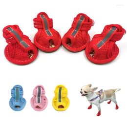 Dog Apparel Shoes For Dogs Chihuahua Summer Puppy Pet Cat Soft Breathable Sandals Anti-Slip Shoe Candy Colours Supplies