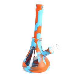 Silicone Hookahs bong Camouflage with many Colours water silicone pipe Dab Rig with glass bowl smoking tobacco Oil