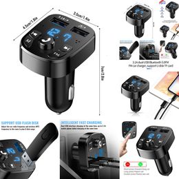 her Auto Electronics Car Charger FM Transmitter Bluetooth Audio Dual USB Car MP3 Player autoradio Handsfree Charger 3.1A Fast Charger Car Accessories