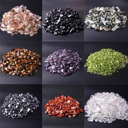 Other Undrilled 20G 50G 100G Mixed Irregular Natural Quartz Crystal Gravel Chip Stone Tumbled Gem For DIY Home Fish Decor233S