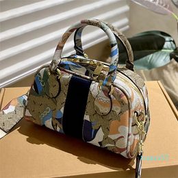 Flower Pillow Bag Tote Designer Handbag Large Capacity Women Shoulder Bag Vintage Letter Boston Bag Metal Hardware