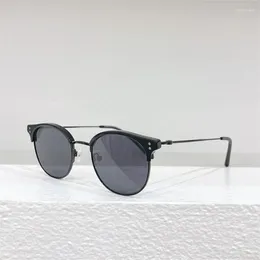 Sunglasses Round Titanium Women Men Model Grant Designer Female Male Outdoor