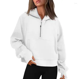 Ethnic Clothing Fall/Winter 2023 Ladies' Sports Hooded Top Loose Short Sweater With Cashmere