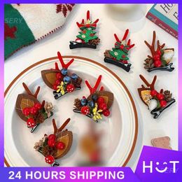 Hair Accessories Antler Hairpin Festive Comfortable Christmas Clips Heart Card Holiday Trend Duckbill Clip Need