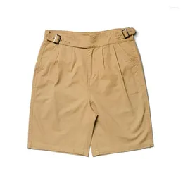 Men's Shorts Spring Summer Men Cotton Gurkha Male Cargo Retro High Waist Short Pants Women Streetwear Work