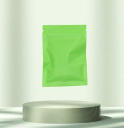 812cm Matte Green Heat Sealable Food Smellproof Zip Lock Package Mylar Pouches Zipper Coffee Package Aluminium Foil Bag with T8290376