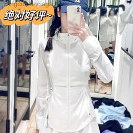 Others Apparel Lemon 's Ice Silk Cool Sunsn Coat Summer UV Protection Large Size Breathable Sun Protection Quick Drying SportswearL231215
