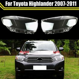 Light Caps for Toyota Highlander 2007 2008 2009 2010 2011 Transparent Lampshade Lamp Shade Front Headlight Cover Glass Shell