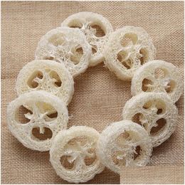 Soap Dishes Natural Loofah Sponge Luffa Loofahs Draining Holder Soaps Pad Bathroom Accessories Kitchen Cleaning Supplies Bh5489 Tyj Dhdr2