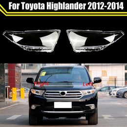 Car Headlight Cover for Toyota Highlander 2012 2013 2014 Headlamp Lampshade Lampcover Head Lamp Light Covers Glass Lens Shell