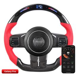 Car Carbon Fibre LED Steering Wheel Fit for Jeep Wrangler Automotive Accessories