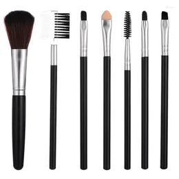 Makeup Brushes 7 PCS Professional Set Eyeshadow Cosmetics Instrument Make-up For Women Tool Beauty Complete Kit Foundation