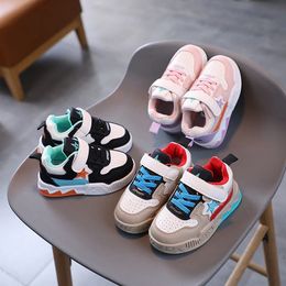 Sneakers Children's Sneakers Non Slip Soft-soled Baby Breathable Lightweight Kids Microfiber upper small white 231215