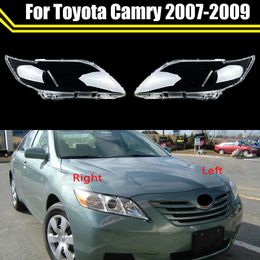 Front Car Protective Headlight Glass Lens Cover Shade Shell Auto Transparent Light Housing Lamp for Toyota Camry 2007 2008 2009