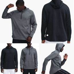 LU- 372 Men Hoodies outdoor Pullover Sports Long Sleeve Yoga Wrokout Outfit Mens Loose Jackets Sweater Training Fitness Clothes 5523ESS