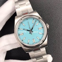 EWF man watches Automatic machine 3230 movement Size 36 or 41 mm 904L fine steel Sapphire glass Top Swiss ice blue glow217o