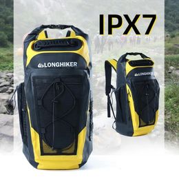 Outdoor Bags 30L Waterproof Backpack Diving Equipment Fins Bag Surf River Trekking Dry for Sailing Floating Boating Rafting 231215