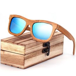 Wooden Retro Polarised Sunglasses Handmade Bamboo Wood Glasses Fashion Personalised Eyeglasses For Man And Women Whole Film Co329f