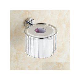 Toilet Paper Holders Brass Chrome Basket Towel Holder Shower Storager Bathroom Accessories Bath Wall Shelf Kh-8683 Drop Del Homefavor Dhtec