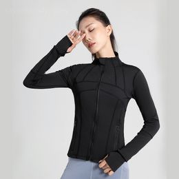 LL Lu Yoga Jacket Womens تعريف تجريب الرياضة معطف اللياقة البدنية الرياضة