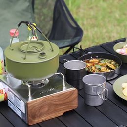 Water Bottles Gas Stove Kettle Stainless Steel Teapots to Boil Water Camping Teapot Cookware Portable 304 Stainless Steel Camping Cups 231214