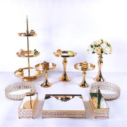 Other Festive & Party Supplies 6-11pcs Wedding Display Cake Stand Cupcake Tray Tools Home Decoration Dessert Table Decorating Supp286Y