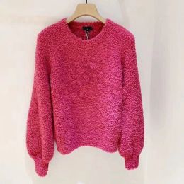 Women Designer Knitted Sweater Woollen Fall Girls Wool With Big Letter Sleeved Knit Shirt Super Elastic Fashion Clothes