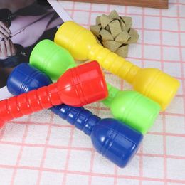 Dumbbells 6 Pcs Plastic Ergonomic Children Morning Exercise Barbells Hand Bar For Kindergarten (Random Color)