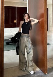 Women's Pants 2023 Spring Autumn Luxury Women High Quality Fashion Army Green Long Trouse For Female Rmsx 11.12