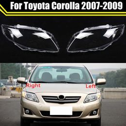 Car Front Headlight Lens Cover Shell Headlamp Lampshade Lampcover Head Lamp Light Covers Glass for Toyota Corolla 2007 2008 2009